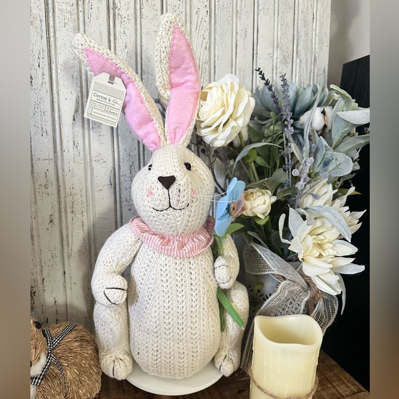 Cotton & Co. Wool Bunny with Flowers - Picture 2 of 9